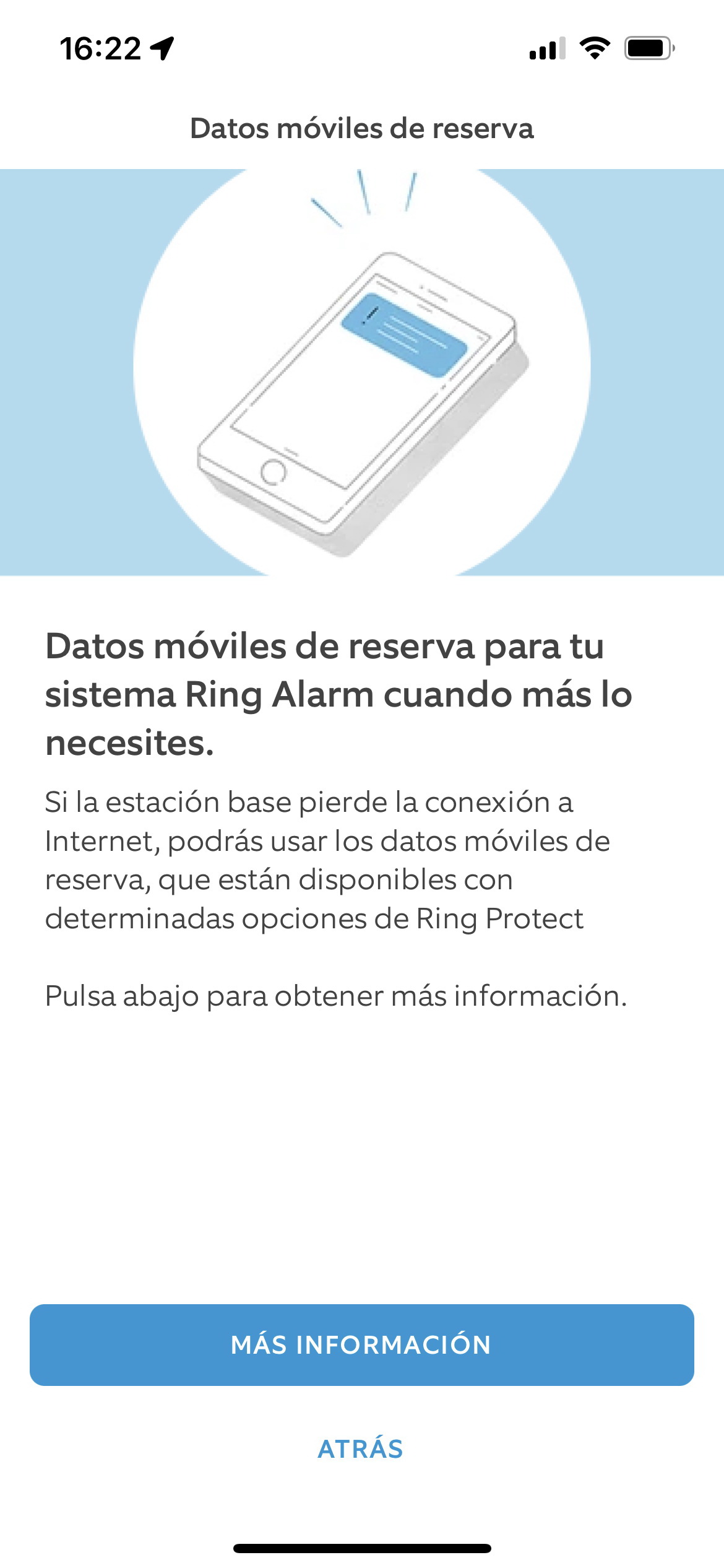 Explicación de las luces y los botones del teclado de Ring Alarm