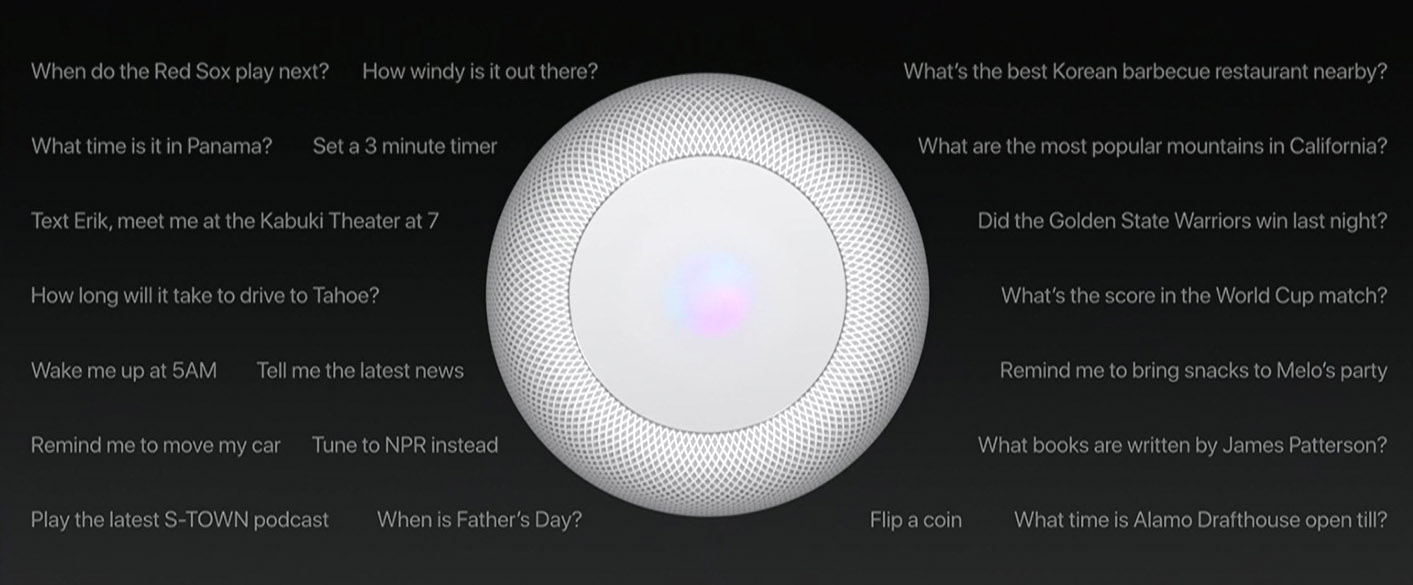 Apple anuncia HomePod, un altavoz inteligente con Siri que promete