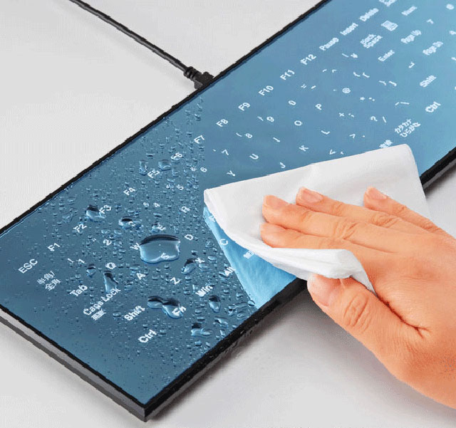 Cool Leaf Touchscreen Keyboard by Minebea