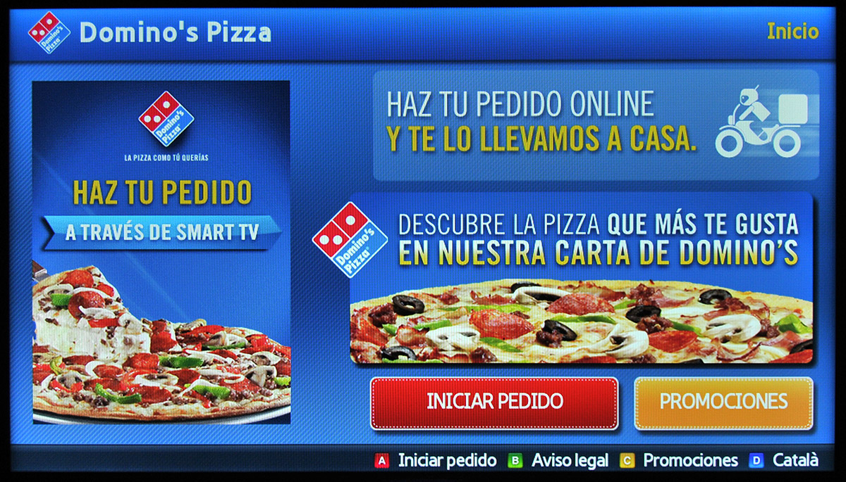 Samsung Smart TV Domino's Pizza Teknófilo