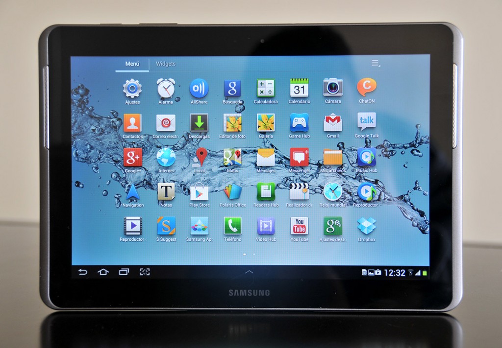 Galaxy Tab 2 10.1 - menu de aplicaciones