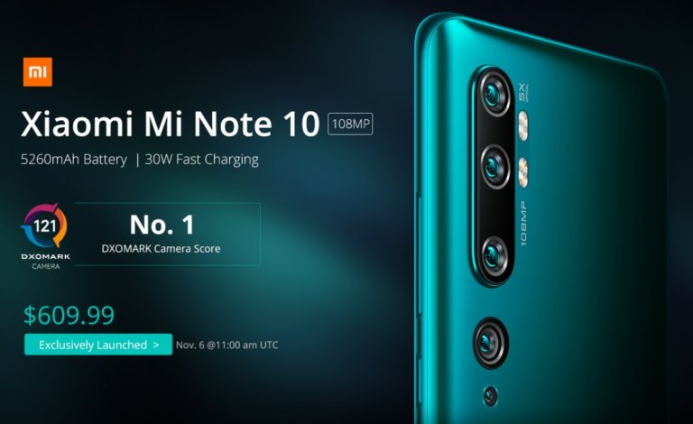 mi note 10 lite gearbest