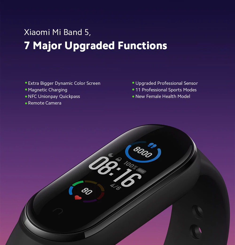 Xiaomi presenta su nueva Mi Band 5 con más pantalla y carga magnética por  25 euros