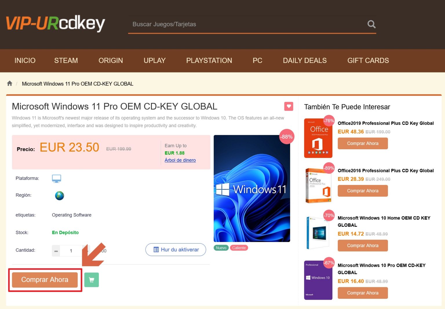 Grandes Descuentos En Vip Urcdkey Windows 10 Pro Por 11€ Durante La Promoción 1111 6591